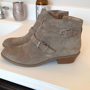 Franco Sarto Tan Suede Booties